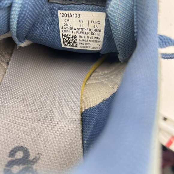 Asics Lyte Classic Men Size 11 1201A103-024 Blue Suede Fabric Athletic Shoes - Picture 11 of 14